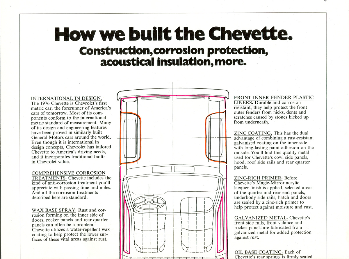 1976 Chev Chevette Brochure Page 9
